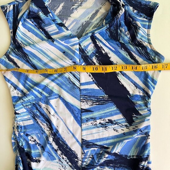 Apt 9 Blue Abstract Sleeveless Blouse Size PXS - Picture 5 of 6